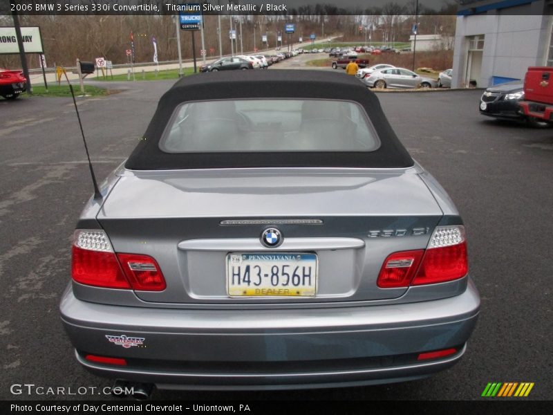 Titanium Silver Metallic / Black 2006 BMW 3 Series 330i Convertible