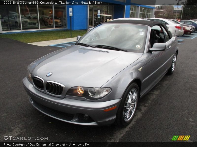 Titanium Silver Metallic / Black 2006 BMW 3 Series 330i Convertible