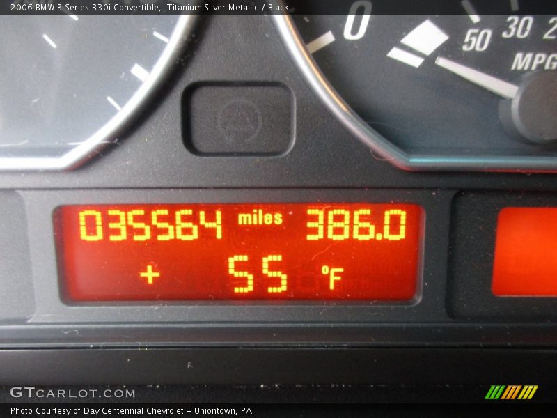 Titanium Silver Metallic / Black 2006 BMW 3 Series 330i Convertible