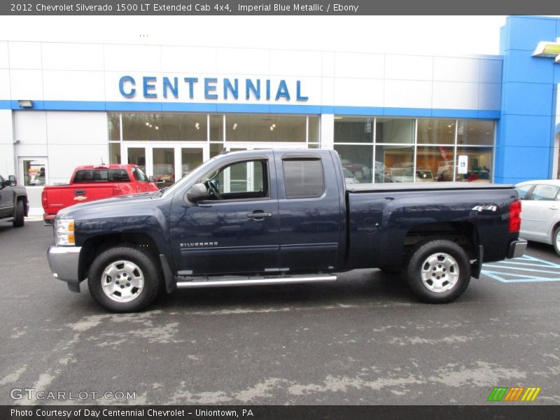 Imperial Blue Metallic / Ebony 2012 Chevrolet Silverado 1500 LT Extended Cab 4x4