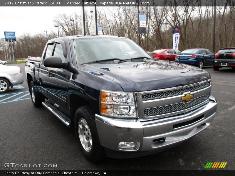 Imperial Blue Metallic / Ebony 2012 Chevrolet Silverado 1500 LT Extended Cab 4x4