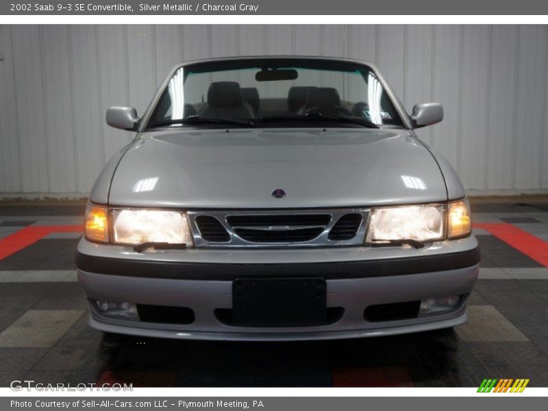 Silver Metallic / Charcoal Gray 2002 Saab 9-3 SE Convertible