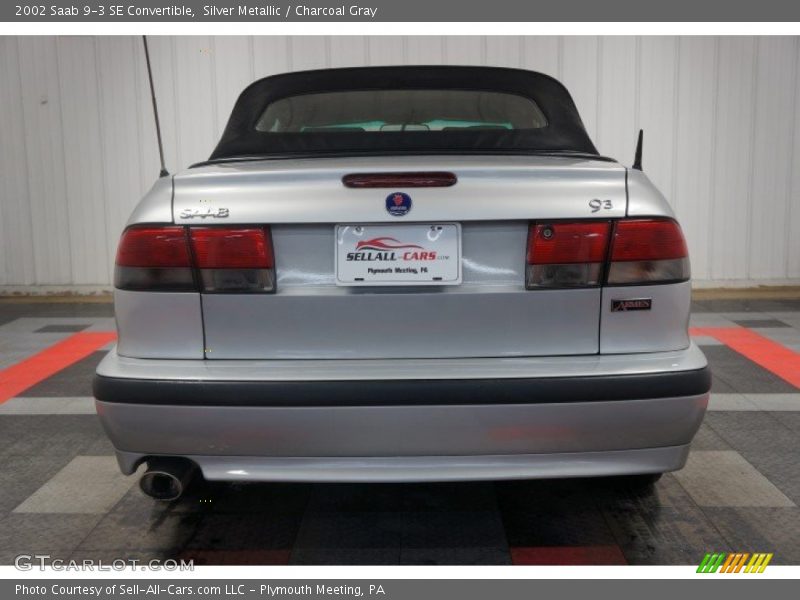 Silver Metallic / Charcoal Gray 2002 Saab 9-3 SE Convertible