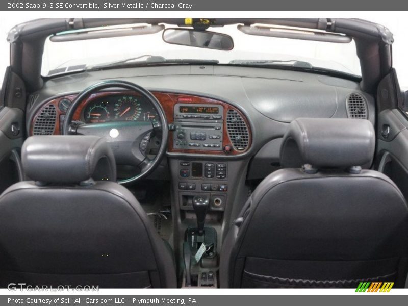Silver Metallic / Charcoal Gray 2002 Saab 9-3 SE Convertible