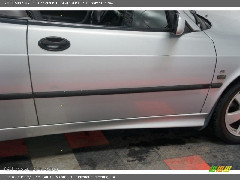 Silver Metallic / Charcoal Gray 2002 Saab 9-3 SE Convertible