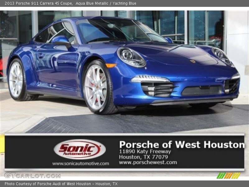 Aqua Blue Metallic / Yachting Blue 2013 Porsche 911 Carrera 4S Coupe