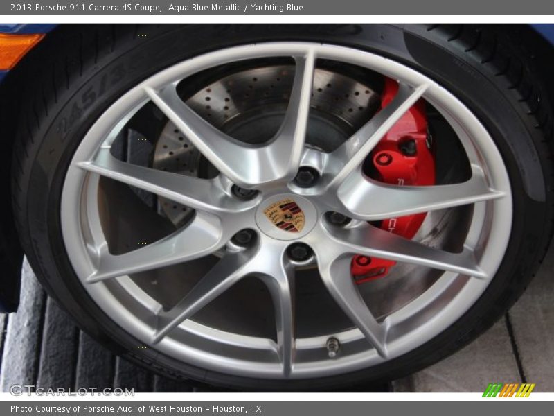 Aqua Blue Metallic / Yachting Blue 2013 Porsche 911 Carrera 4S Coupe