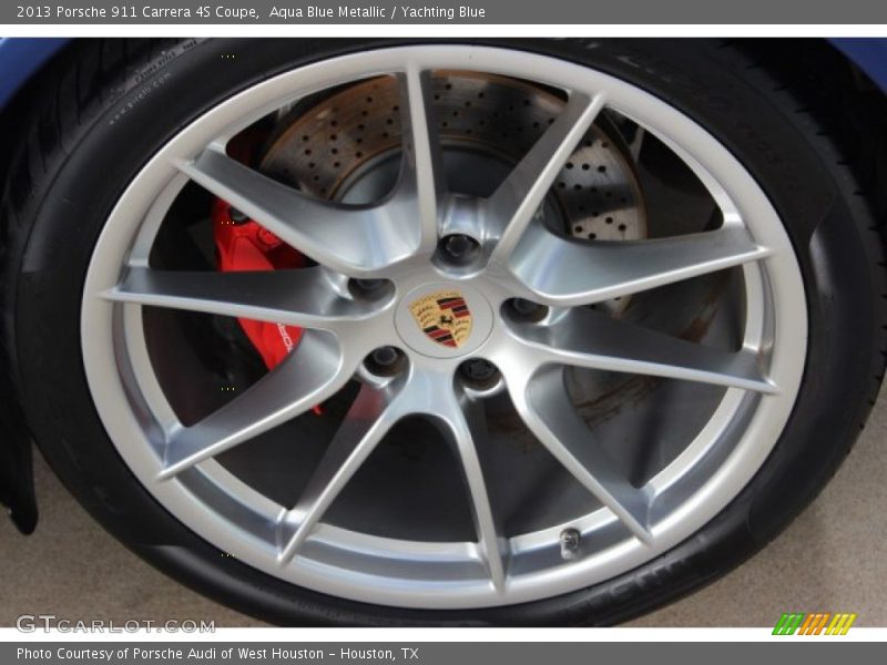 Aqua Blue Metallic / Yachting Blue 2013 Porsche 911 Carrera 4S Coupe