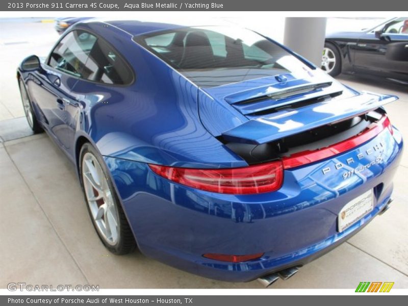 Aqua Blue Metallic / Yachting Blue 2013 Porsche 911 Carrera 4S Coupe