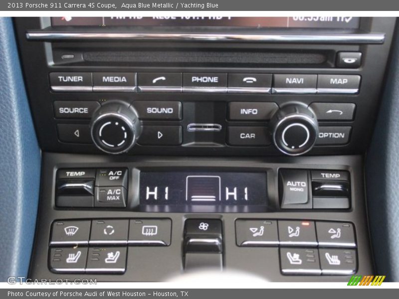 Aqua Blue Metallic / Yachting Blue 2013 Porsche 911 Carrera 4S Coupe