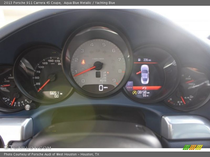 Aqua Blue Metallic / Yachting Blue 2013 Porsche 911 Carrera 4S Coupe