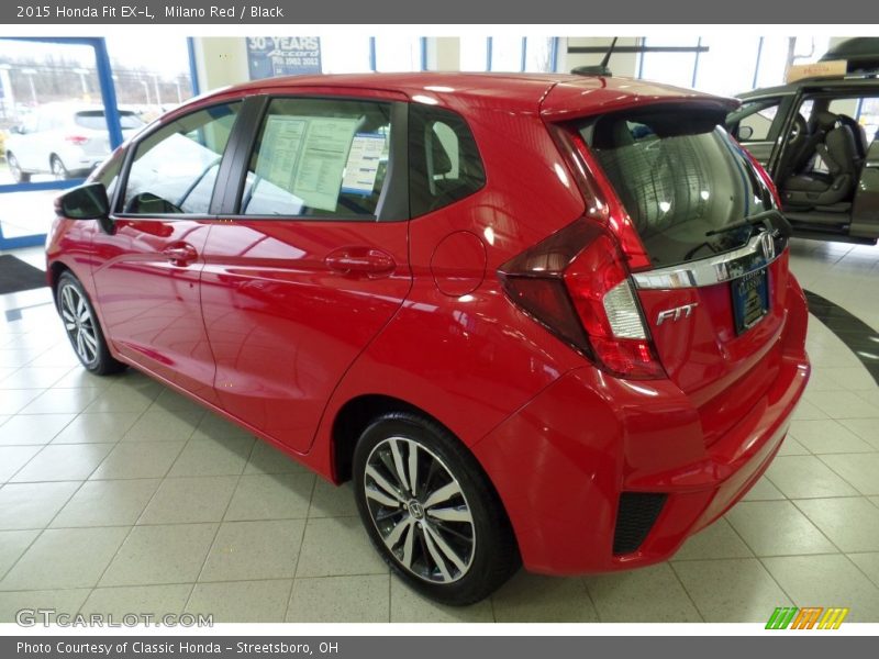 Milano Red / Black 2015 Honda Fit EX-L
