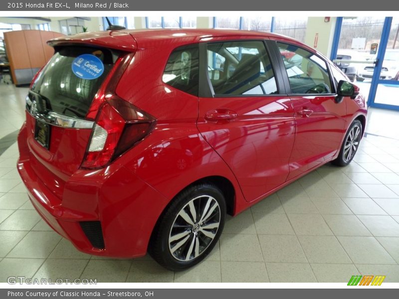 Milano Red / Black 2015 Honda Fit EX-L