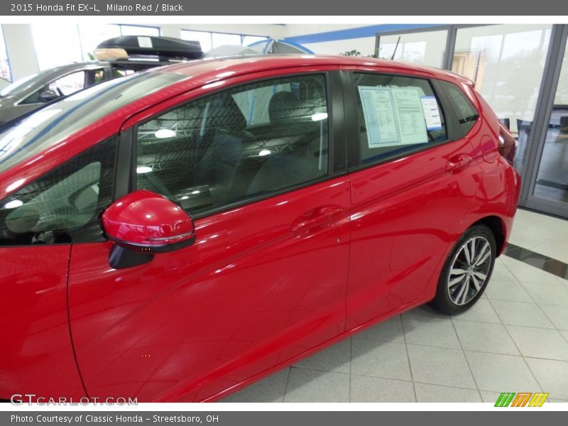 Milano Red / Black 2015 Honda Fit EX-L