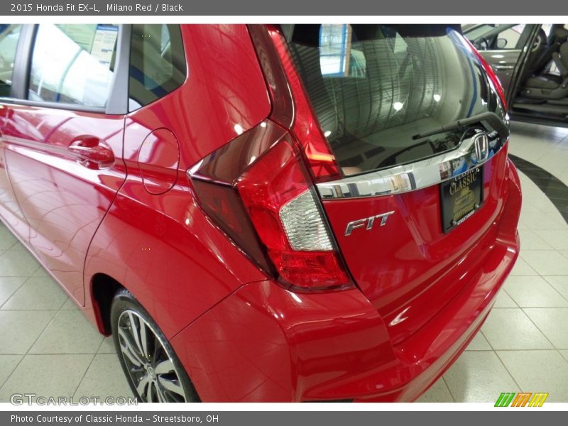 Milano Red / Black 2015 Honda Fit EX-L