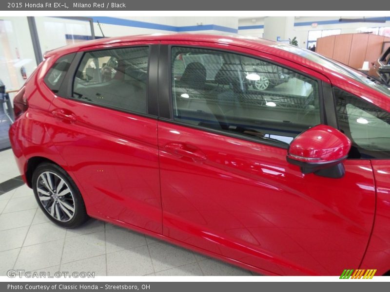 Milano Red / Black 2015 Honda Fit EX-L