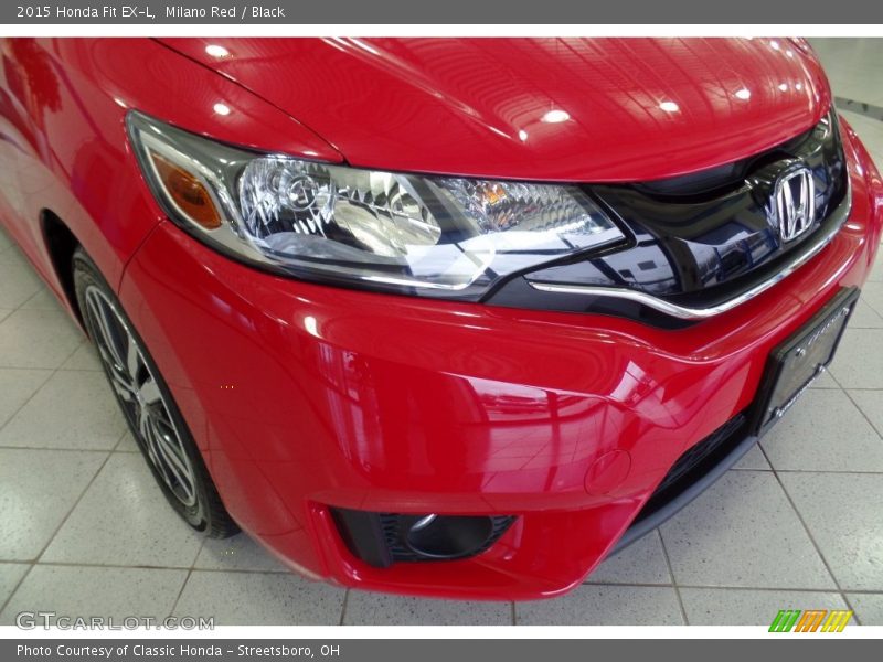 Milano Red / Black 2015 Honda Fit EX-L