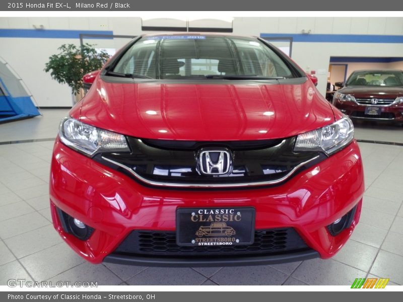 Milano Red / Black 2015 Honda Fit EX-L