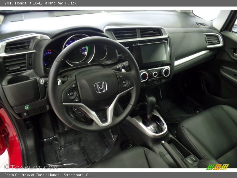 Milano Red / Black 2015 Honda Fit EX-L
