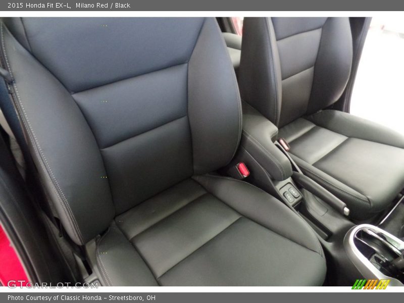 Milano Red / Black 2015 Honda Fit EX-L