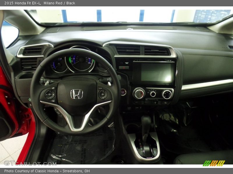 Milano Red / Black 2015 Honda Fit EX-L