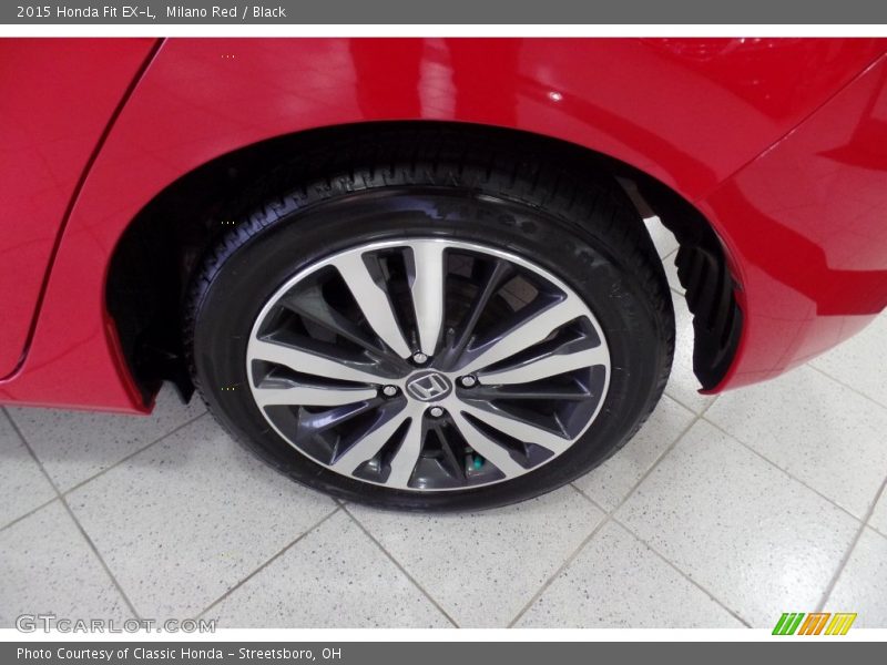 Milano Red / Black 2015 Honda Fit EX-L