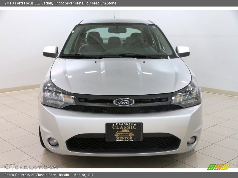 Ingot Silver Metallic / Medium Stone 2010 Ford Focus SES Sedan
