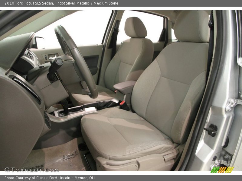 Ingot Silver Metallic / Medium Stone 2010 Ford Focus SES Sedan