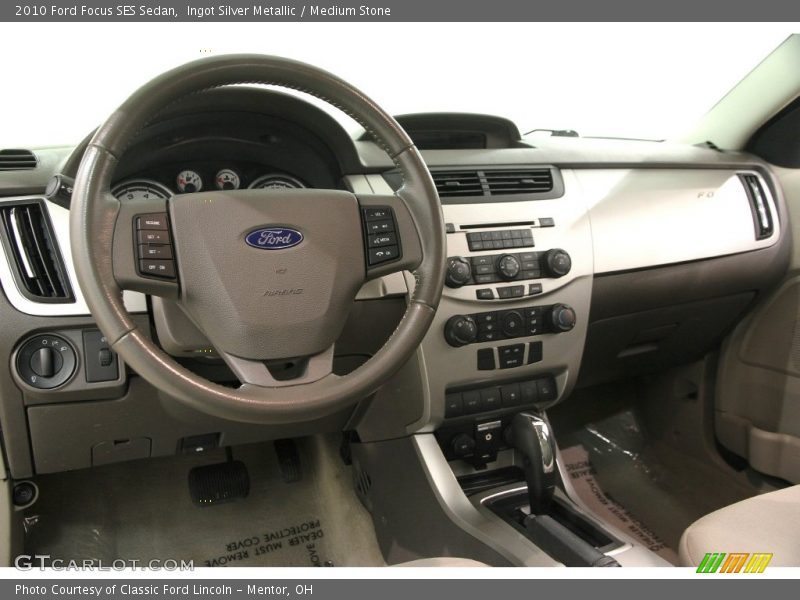 Ingot Silver Metallic / Medium Stone 2010 Ford Focus SES Sedan