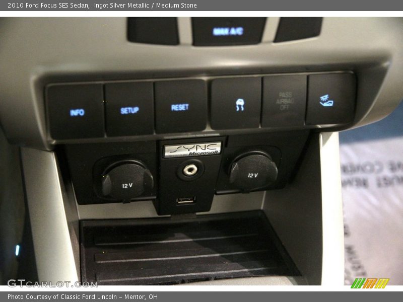 Ingot Silver Metallic / Medium Stone 2010 Ford Focus SES Sedan