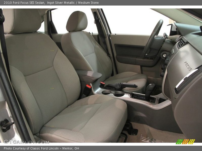Ingot Silver Metallic / Medium Stone 2010 Ford Focus SES Sedan