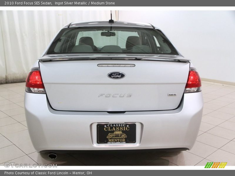 Ingot Silver Metallic / Medium Stone 2010 Ford Focus SES Sedan
