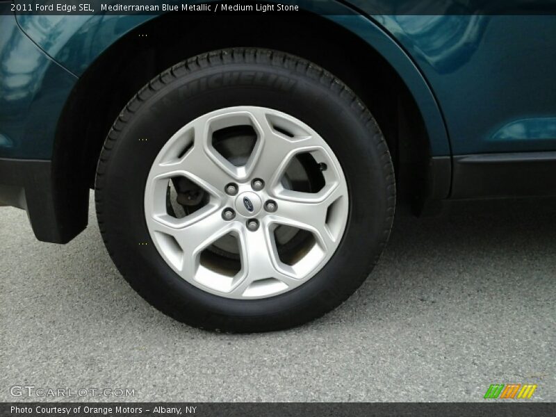 Mediterranean Blue Metallic / Medium Light Stone 2011 Ford Edge SEL
