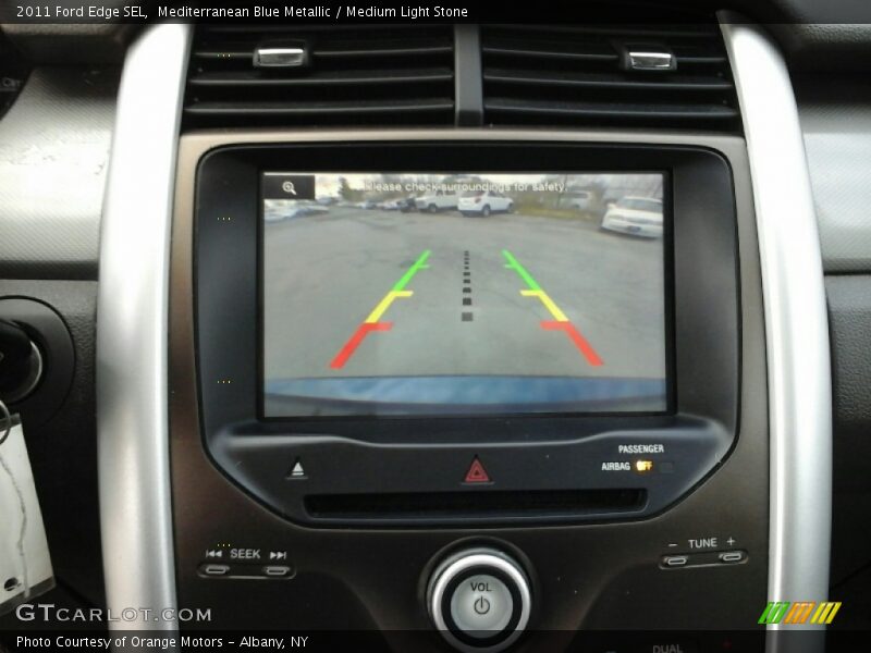 Mediterranean Blue Metallic / Medium Light Stone 2011 Ford Edge SEL