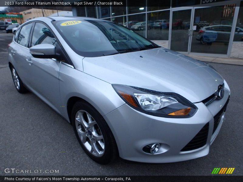 Ingot Silver / Charcoal Black 2013 Ford Focus Titanium Hatchback