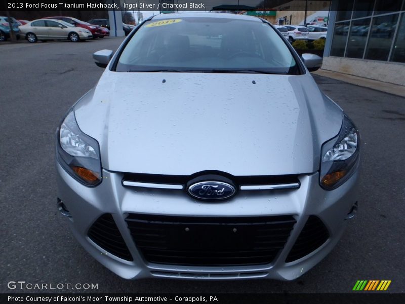 Ingot Silver / Charcoal Black 2013 Ford Focus Titanium Hatchback