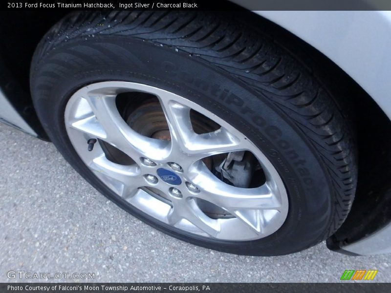 Ingot Silver / Charcoal Black 2013 Ford Focus Titanium Hatchback