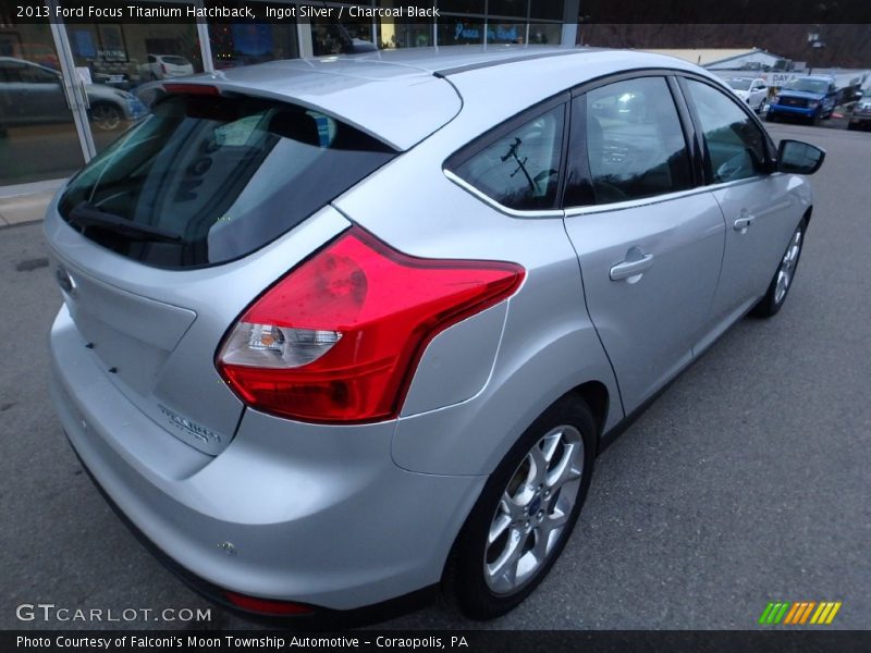 Ingot Silver / Charcoal Black 2013 Ford Focus Titanium Hatchback