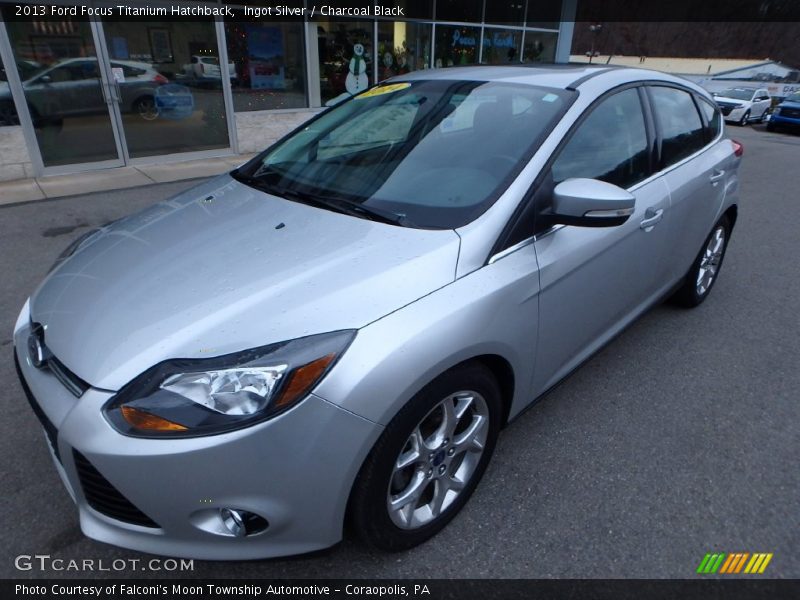 Ingot Silver / Charcoal Black 2013 Ford Focus Titanium Hatchback