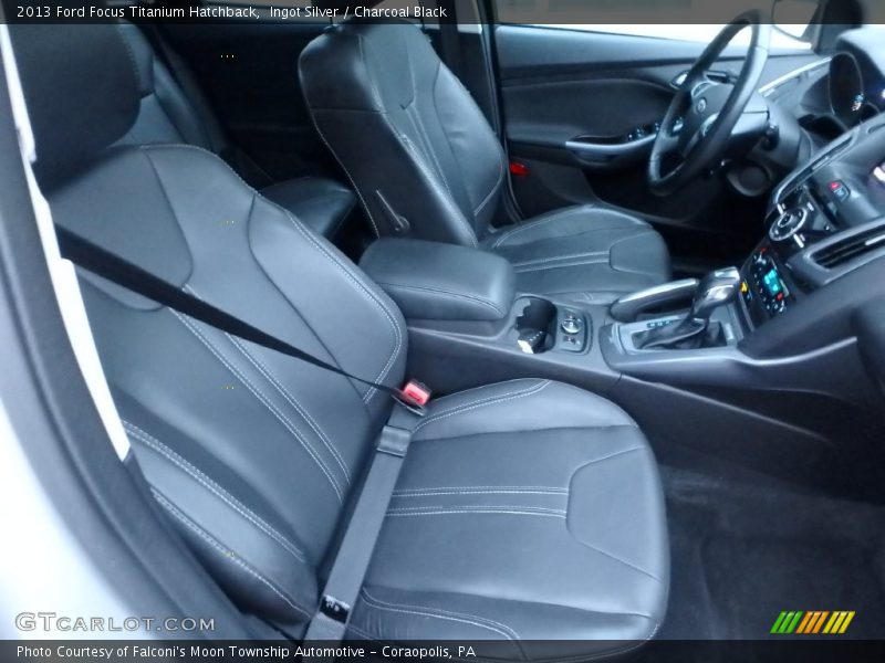 Ingot Silver / Charcoal Black 2013 Ford Focus Titanium Hatchback