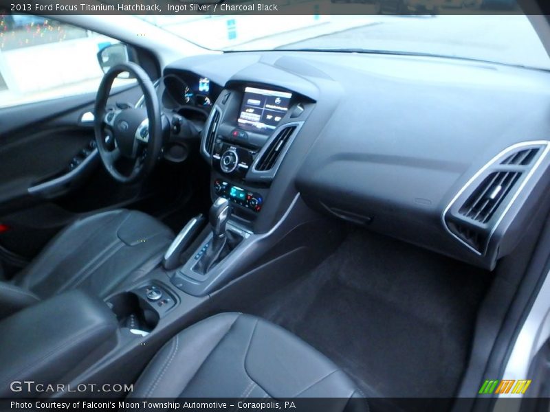 Ingot Silver / Charcoal Black 2013 Ford Focus Titanium Hatchback