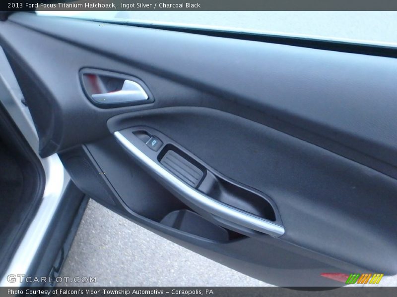 Ingot Silver / Charcoal Black 2013 Ford Focus Titanium Hatchback