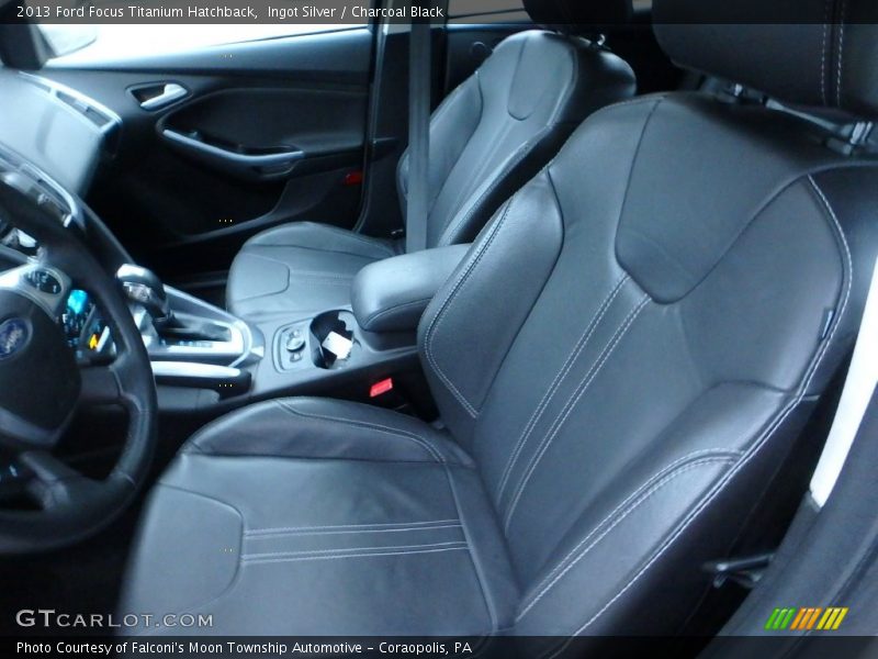 Ingot Silver / Charcoal Black 2013 Ford Focus Titanium Hatchback