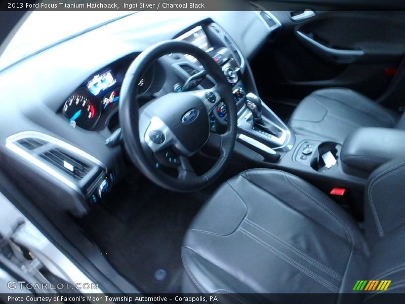 Ingot Silver / Charcoal Black 2013 Ford Focus Titanium Hatchback