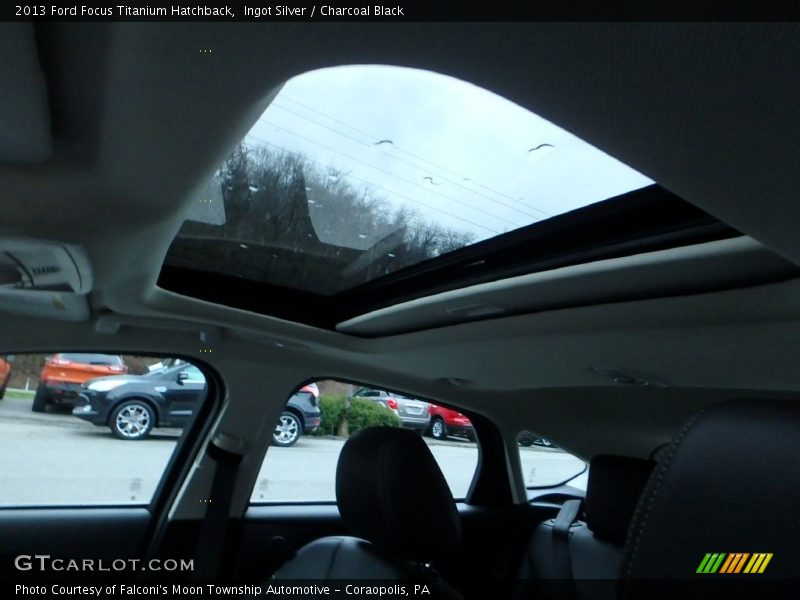 Ingot Silver / Charcoal Black 2013 Ford Focus Titanium Hatchback