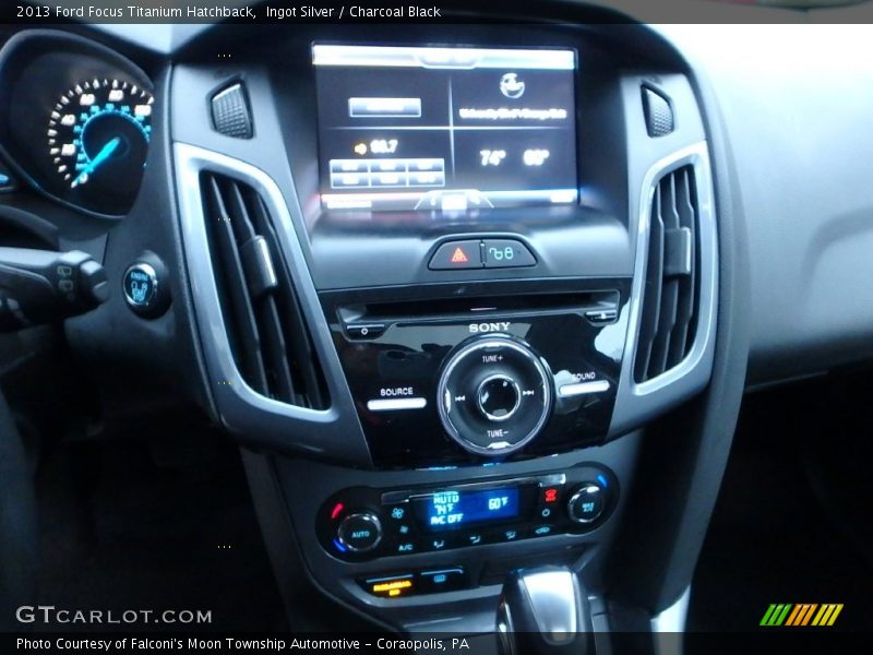 Ingot Silver / Charcoal Black 2013 Ford Focus Titanium Hatchback