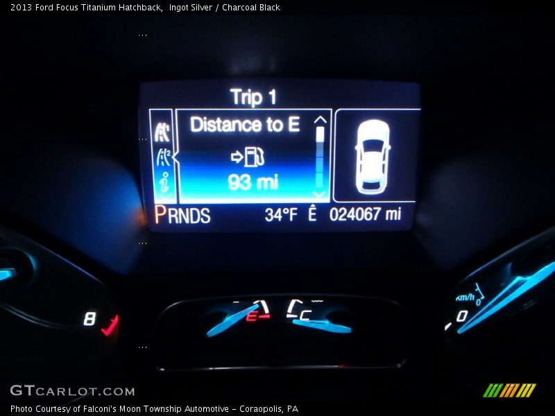 Ingot Silver / Charcoal Black 2013 Ford Focus Titanium Hatchback