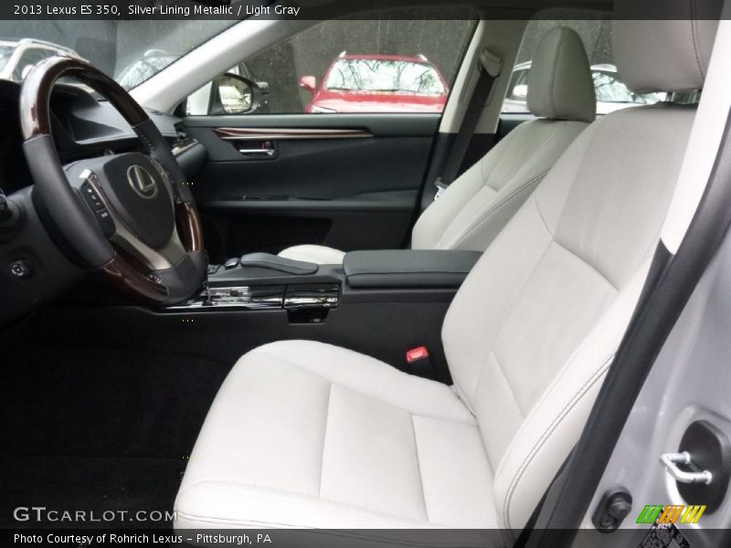 Silver Lining Metallic / Light Gray 2013 Lexus ES 350