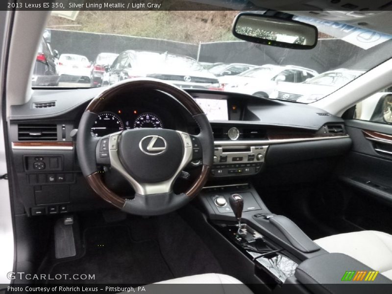 Silver Lining Metallic / Light Gray 2013 Lexus ES 350