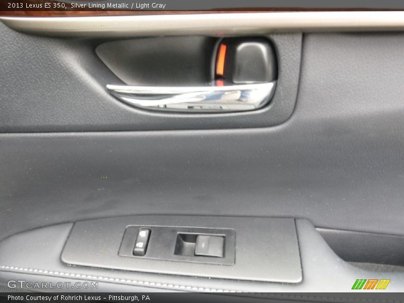 Silver Lining Metallic / Light Gray 2013 Lexus ES 350